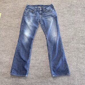 True Religion Jeans Men's  Medium Wash Denim No Flap Low Rise 32x31(33x31)